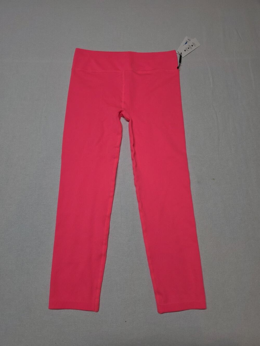 Calvin Klein Performance Women’s Size XL Pink Ribbed High Waist 7/8 Leggings NWT
